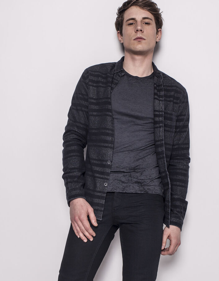 Men's black overshirt