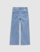 Blaue LARGE-Mädchenjeans mit Schalgürtel-6