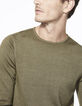 Men's khaki sweater-4