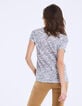 Tee-shirt imprimé zèbre message L.A Drive femme-3