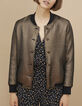 I.Code gold quilted baseball jacket-2