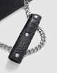 THE 1. ANIMALS crocodile-effect leather bag Size M Woman-3