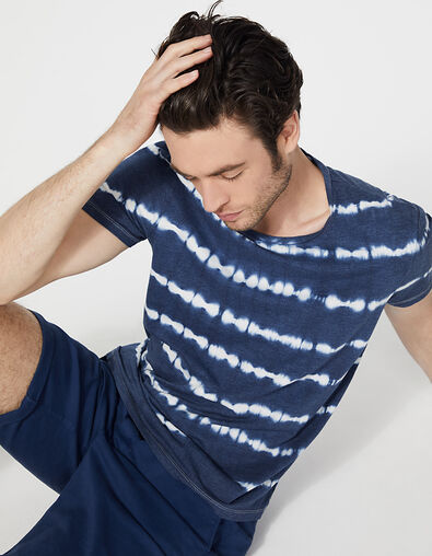 Tee-shirt indigo tie and dye Homme - IKKS