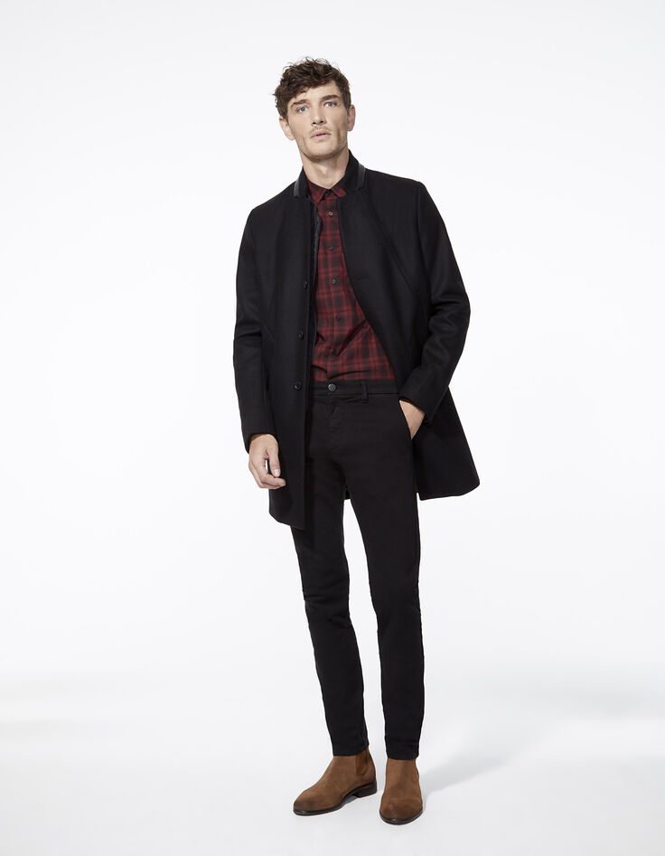Manteau noir homme-7