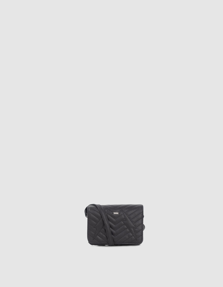Bolso negro acolchado espigas rayos ni&ntilde;a-4