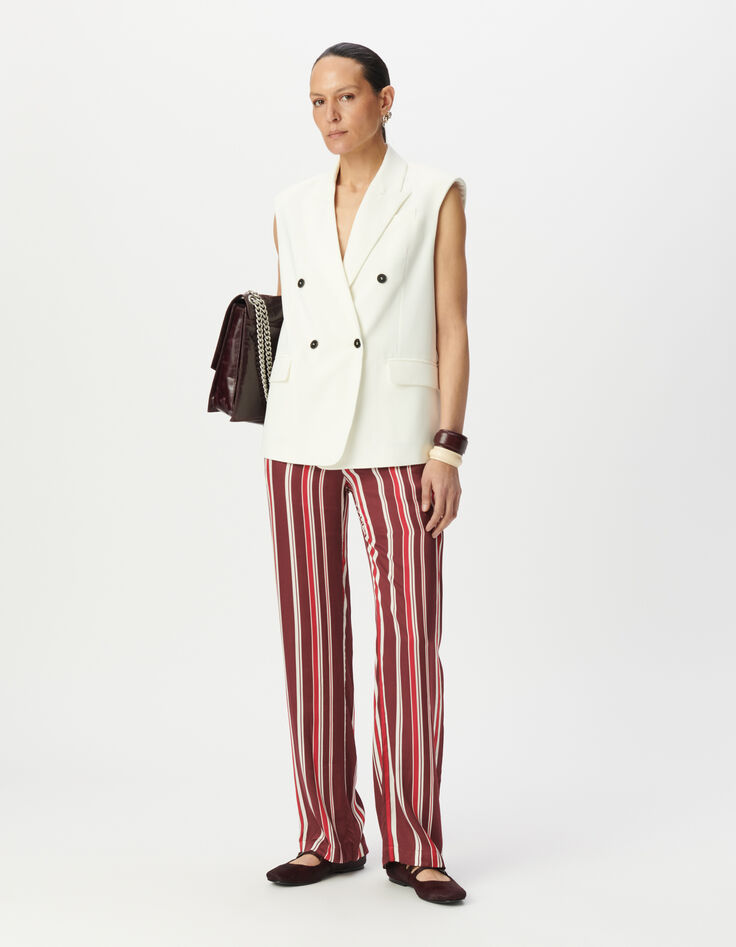 Veste de tailleur blanche polyester recyclé Femme -1