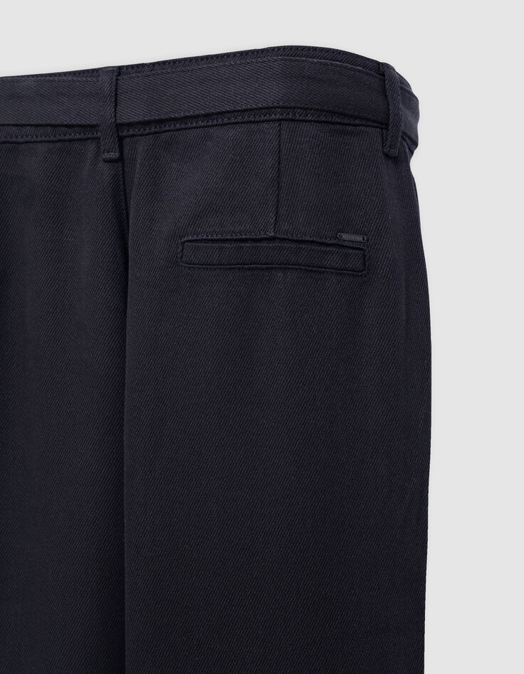 Belted black baggy jeans in Lyocell® Women-5 Belted black baggy jeans in Lyocell® Women-5