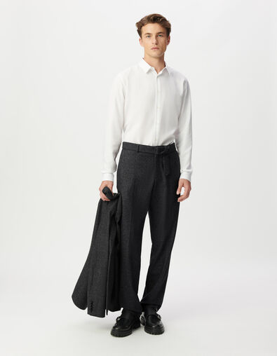 Pantalón de traje gris tweed hombre - IKKS