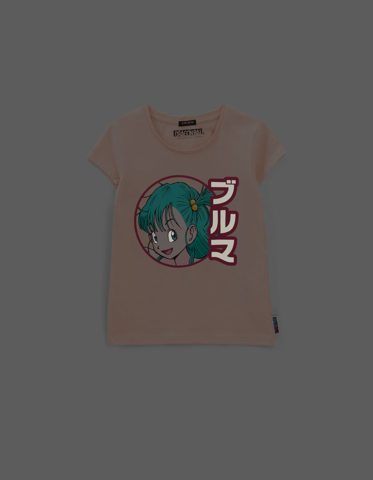 T-shirt DRAGON BALL rose visuel Bulma phosphorescent fille-2
