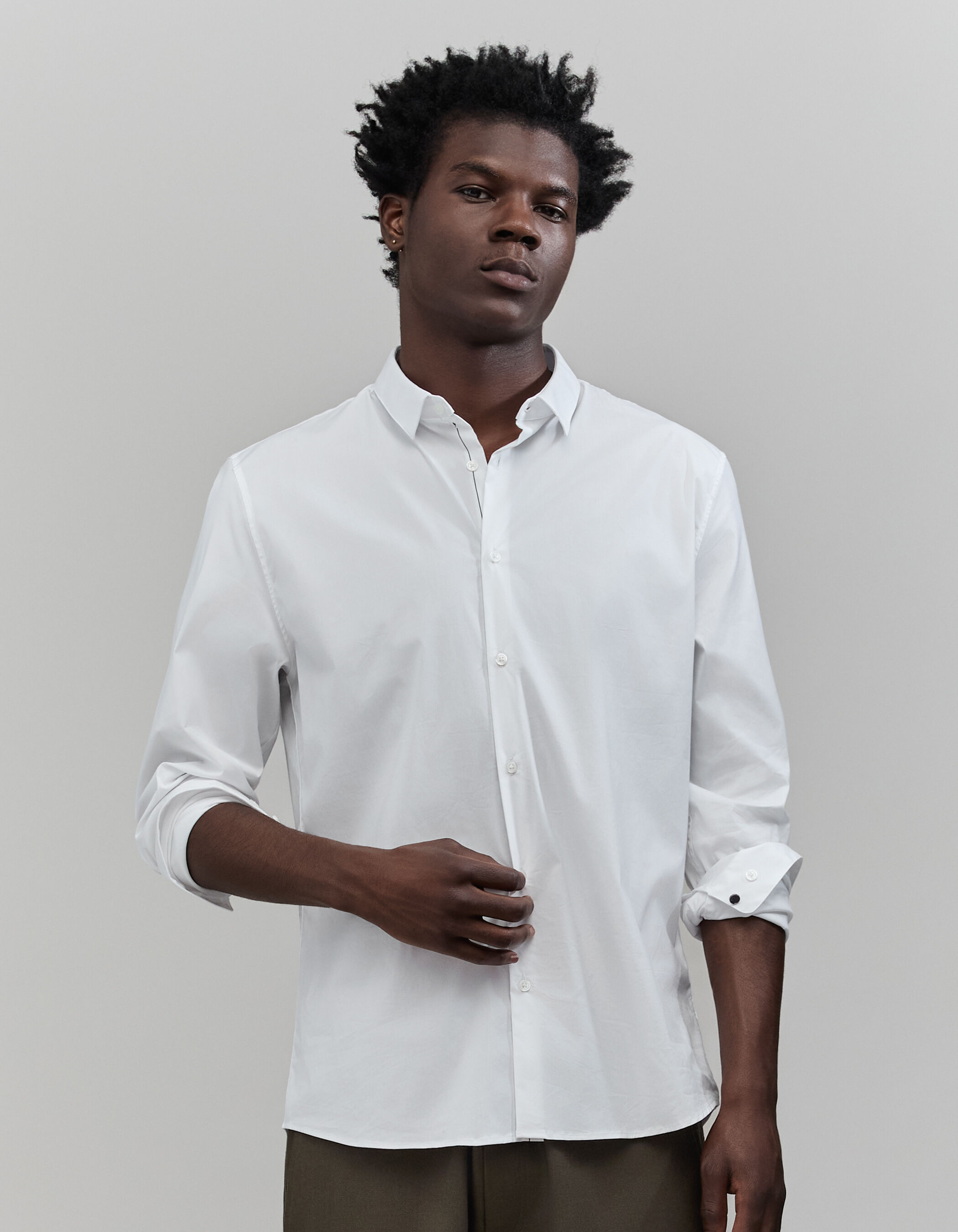 Chemise blanche et noir homme outlet