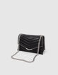 Tas THE 1 zwart leer met studs Maat L Dames-4