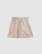Jupe courte dorée jacquard baroque fille-2