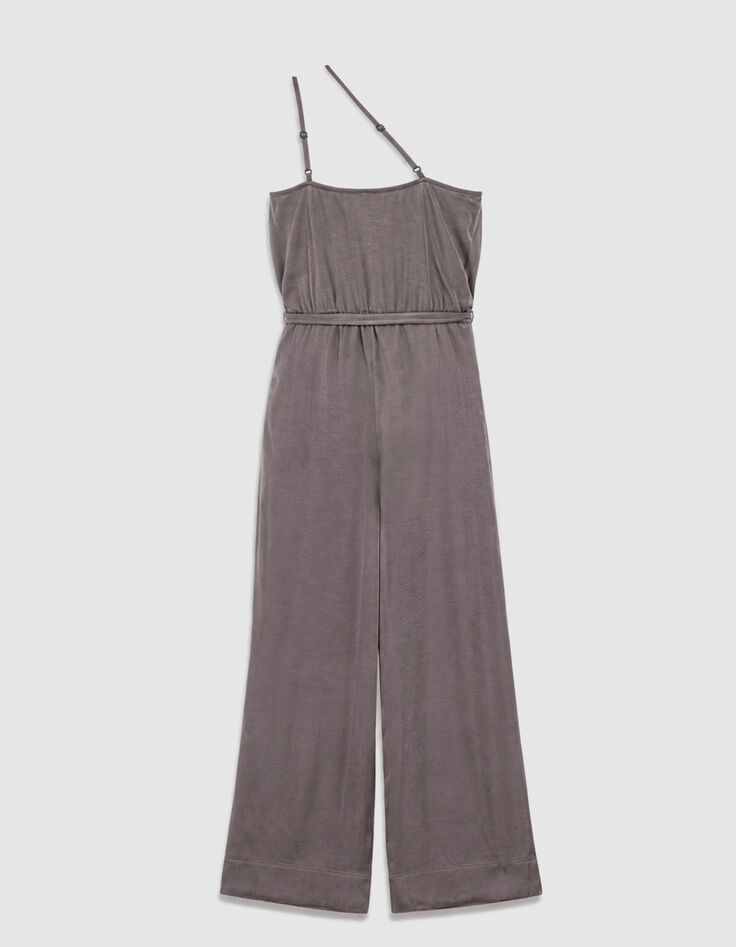 Grey Lyocell&reg; jumpsuit asymmetrical for women-6