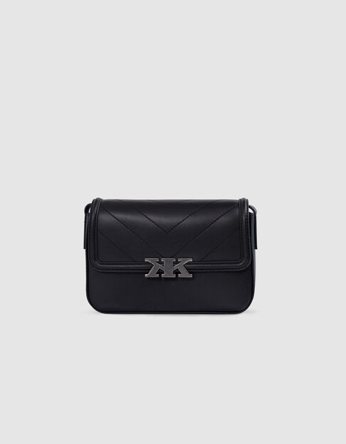 Sac à main noir rigide décor clous fille - IKKS