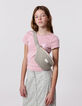Khaki quilted belt bag for girl-2