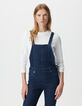 Blauwe tuinbroek in jeans bootcut-model Dames-3