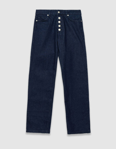 Jean droit brut boutons apparents Janis Femme - IKKS