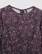 Roze jurk LENZING™ ECOVERO™ paisleyprint meisjes-2