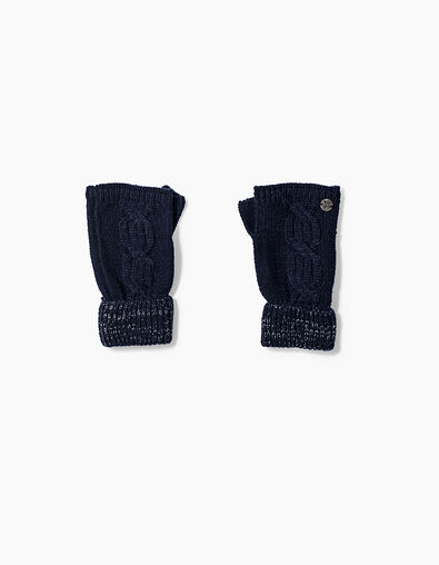 Girls' navy fingerless gloves - IKKS