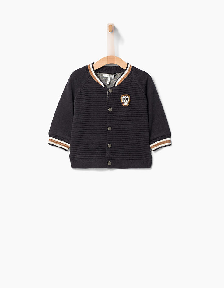 Cárdigan reversible bebé niño -1