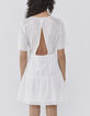 Gebroken witte jurk broderie anglaise dames-3