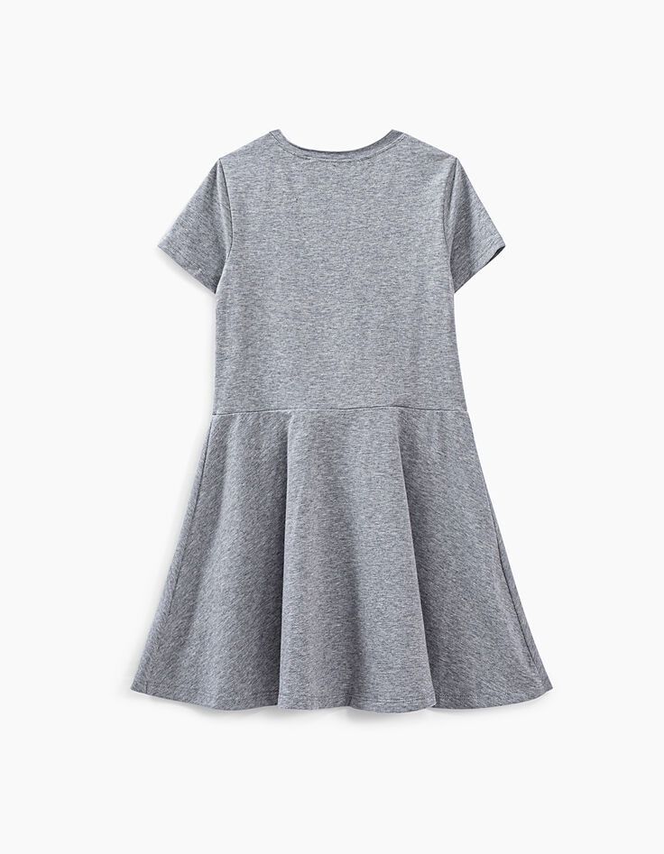 Girls’ grey ROLLING STONES dress to tie-4
