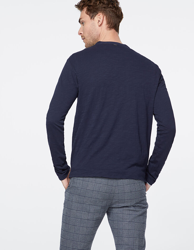 Men’s 2-in-1 navy and grey T-shirt-4 Men’s 2-in-1 navy and grey T-shirt-4