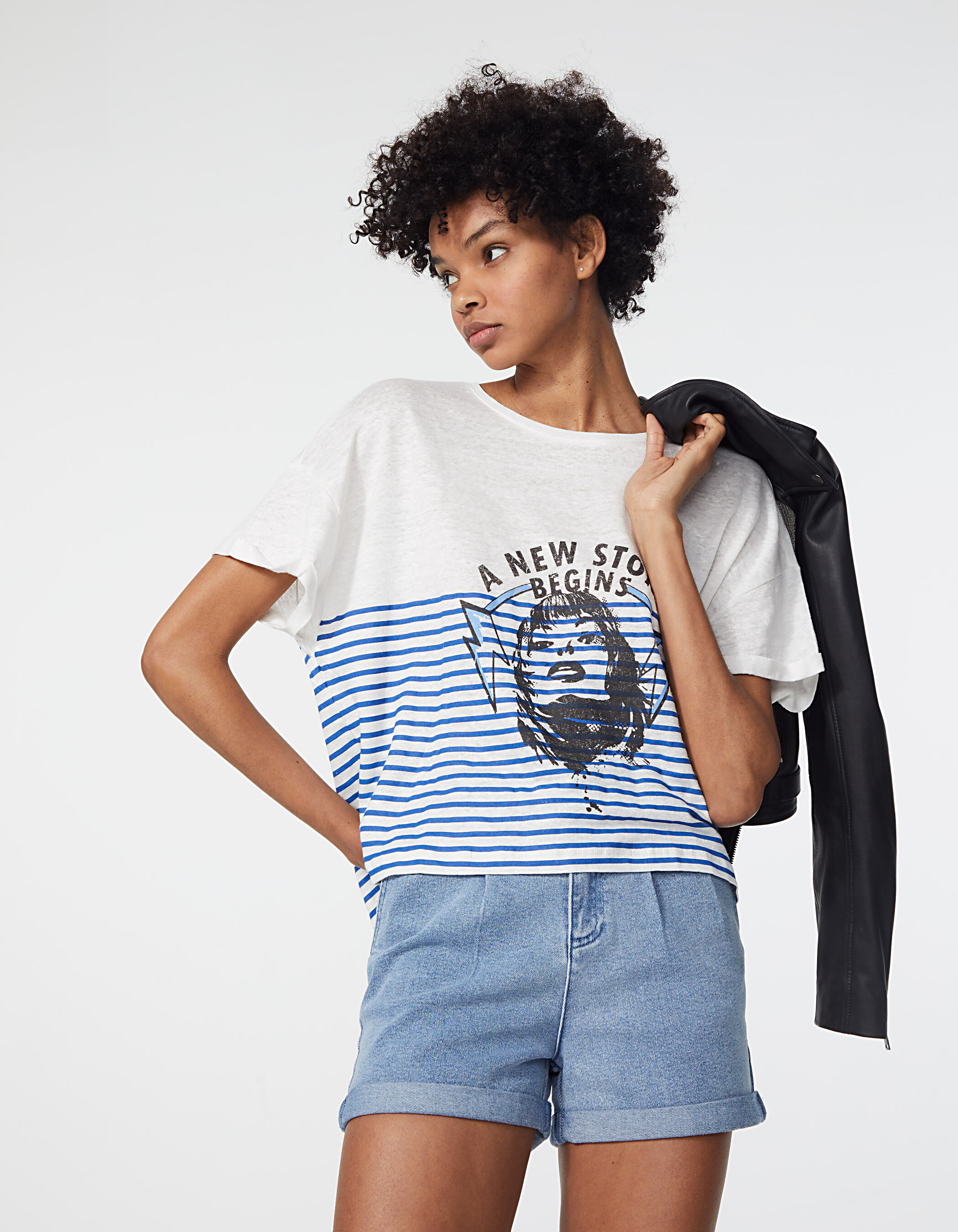 T shirt mariniere femme manche courte shop