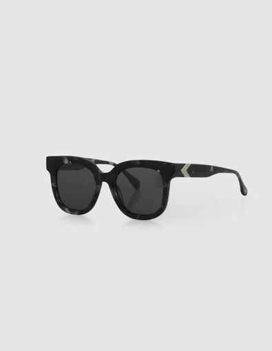 Women’s grey tortoiseshell butterfly frame sunglasses - IKKS