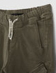 Pantalon kaki élastiqué forme battle garçon -3