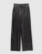 Pantalon large silver plissé Femme-6