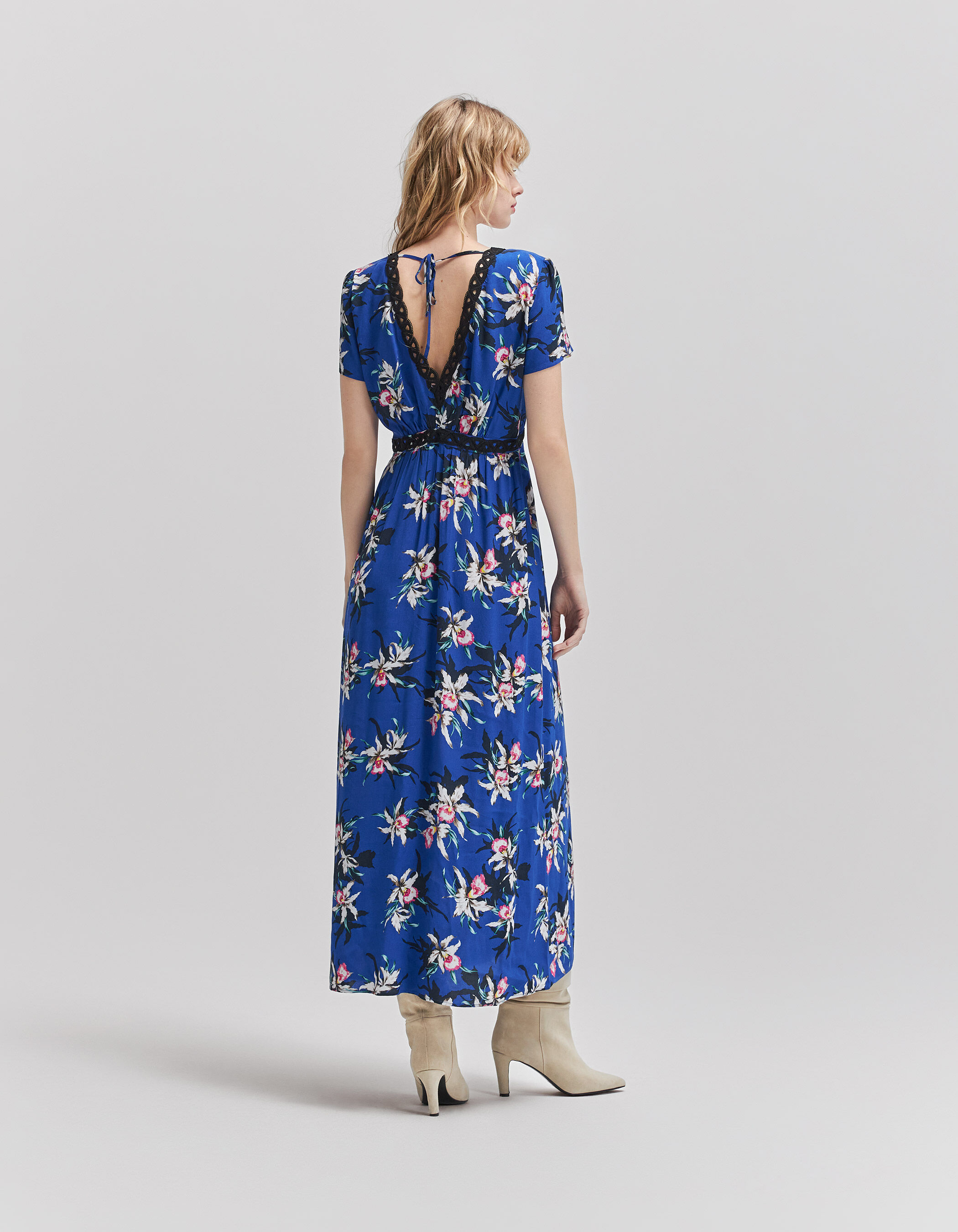 Robe longue fleurie ikks best sale