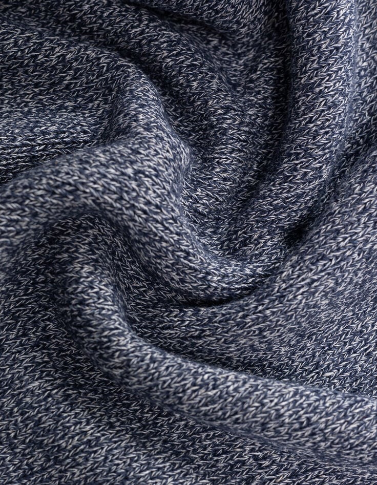 Herrenpullover, tintenfarben, Moulin&eacute;strick, Rundhals-8