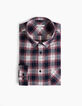 Chemise regular vermillon à carreaux Homme-2