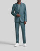 Veste de costume vert bleut&eacute; Homme-1