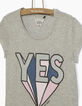 Tee-shirt gris imprim&eacute;  fille-3