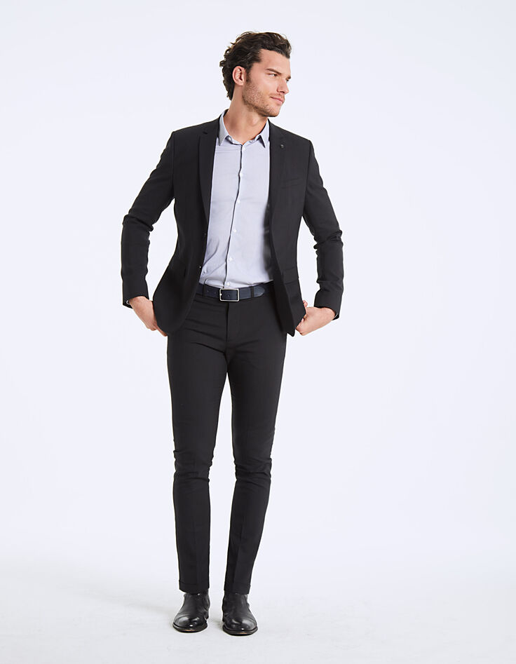 Chemise slim imprimée minimaliste Easy Care Homme-6 Chemise slim imprimée minimaliste Easy Care Homme-6