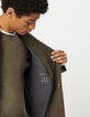 Parka beige pieza negra extraíble Easy Care hombre-4