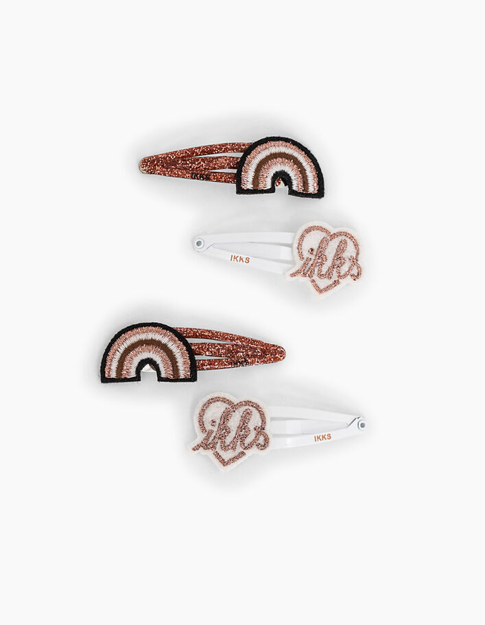 Baby girls' copper hair clips - IKKS