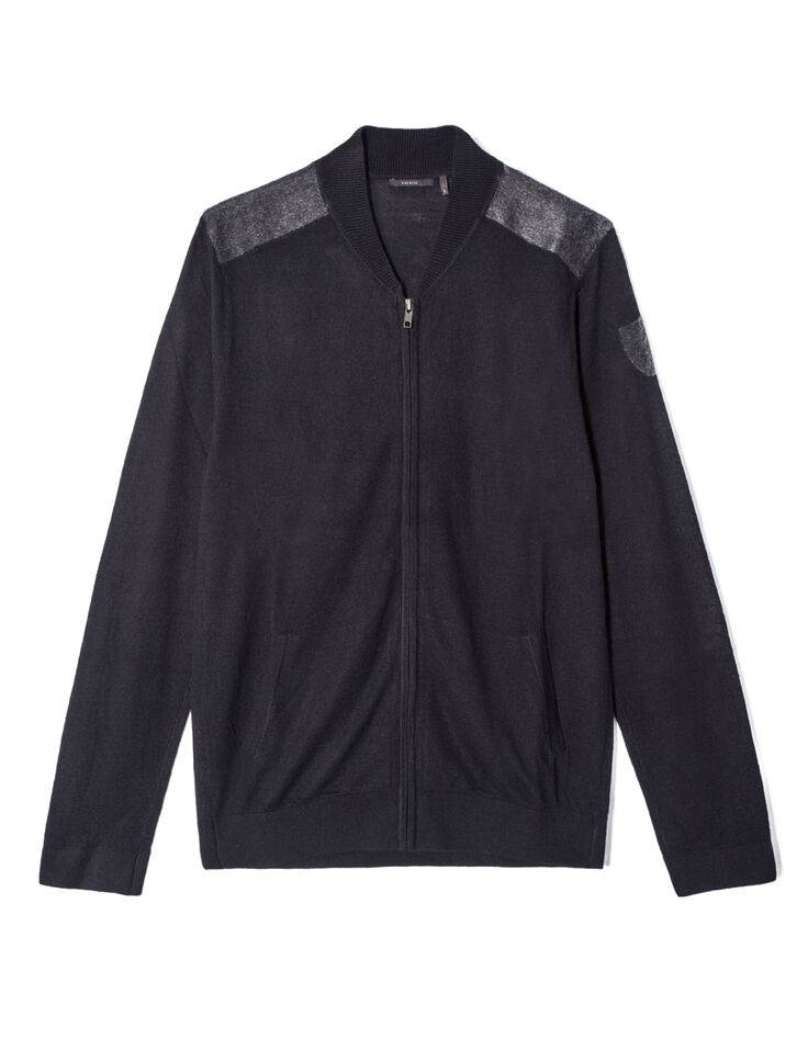 Cardigan noir homme-5