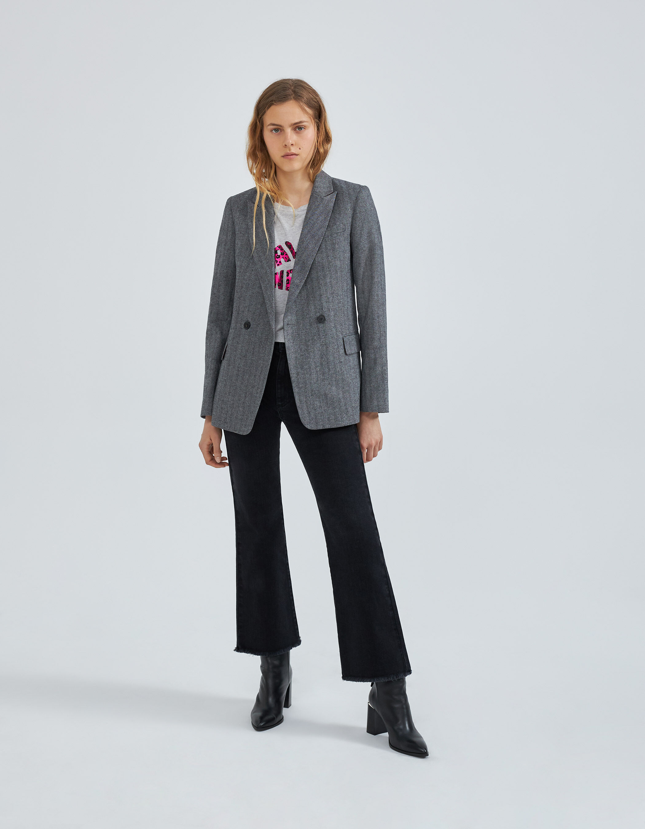 Blazer hotsell chevron femme