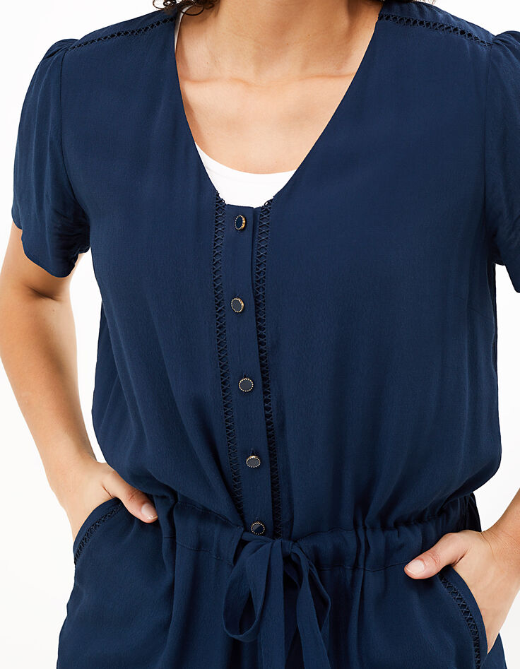 Marineblauer Ajours-Overall I.Code-4 Marineblauer Ajours-Overall I.Code-4