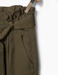 Pantal&oacute;n paperbag caqui estilo cargo ni&ntilde;a-2