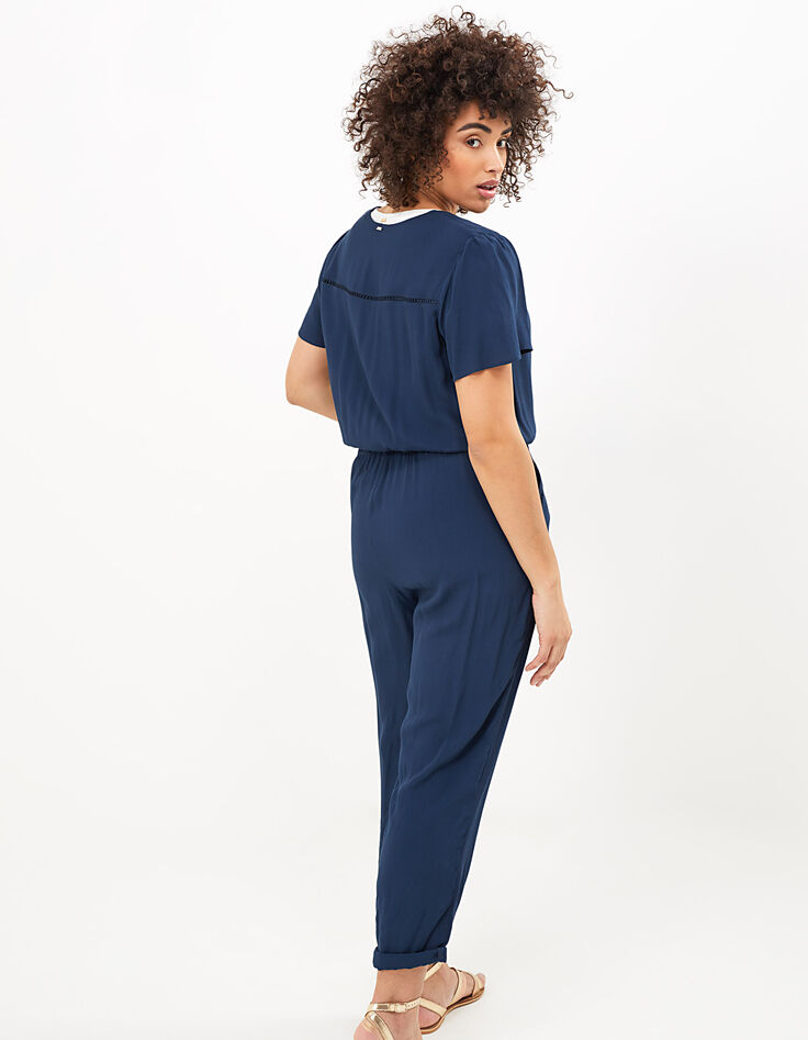 Marineblauer Ajours-Overall I.Code-3 Marineblauer Ajours-Overall I.Code-3