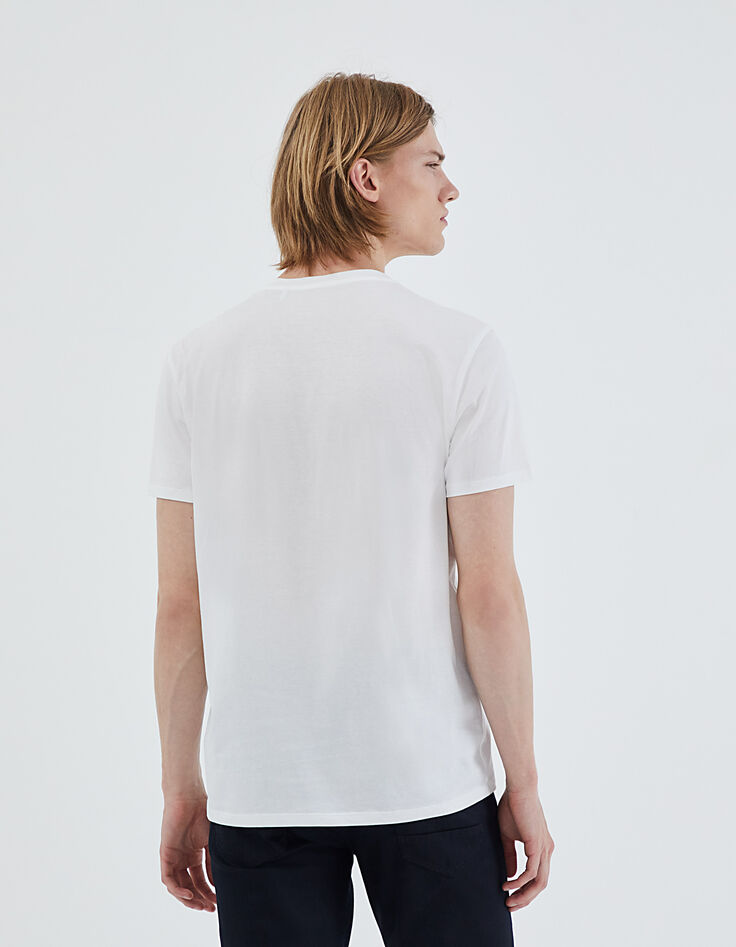 Gebroken wit T-shirt opdruk landschap Heren-3