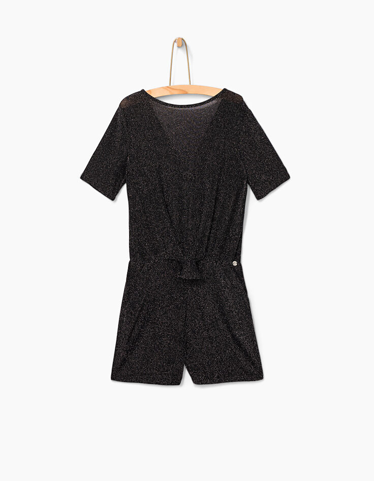 Girls' black playsuit-2 Girls' black playsuit-2