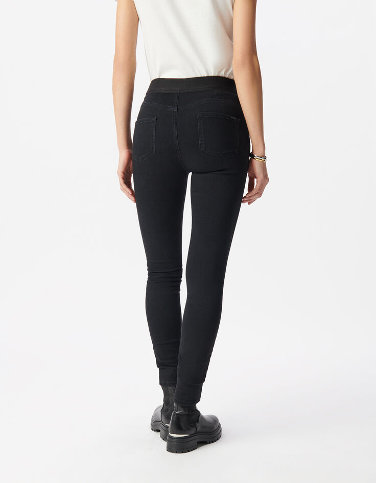 Jean jegging noir powerstretch 7/8e Femme-3