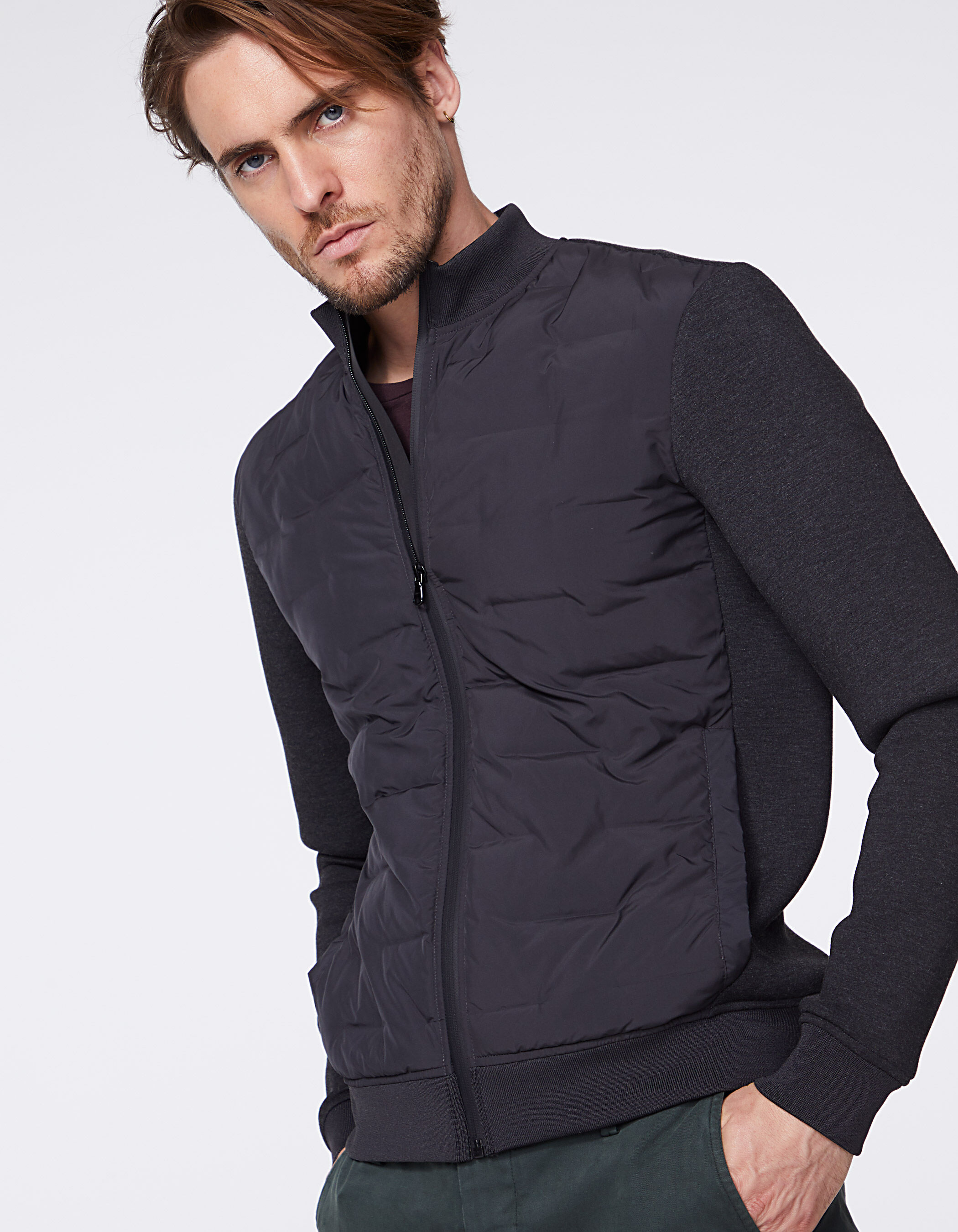 Doudoune homme bi matière best sale