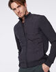 Sous-doudoune anthracite bi-matière Homme-1