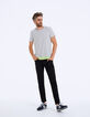 Off-White Herren-T-Shirt, gestreift und Tie-Dye-Effekt-6